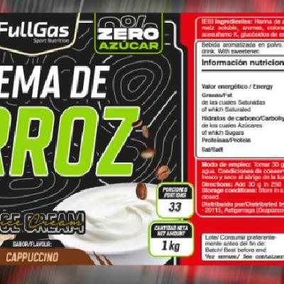 CREMA DE ARROZ ZERO Cappuccino 1kg