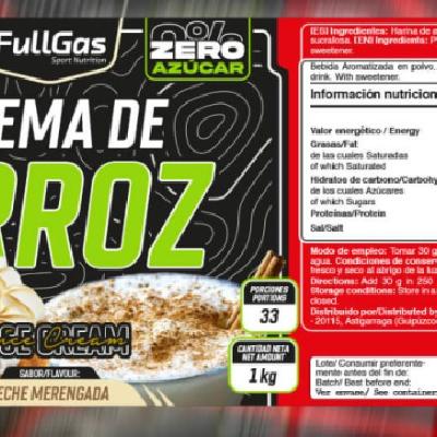 CREMA DE ARROZ ZERO Leche Merengada 1kg